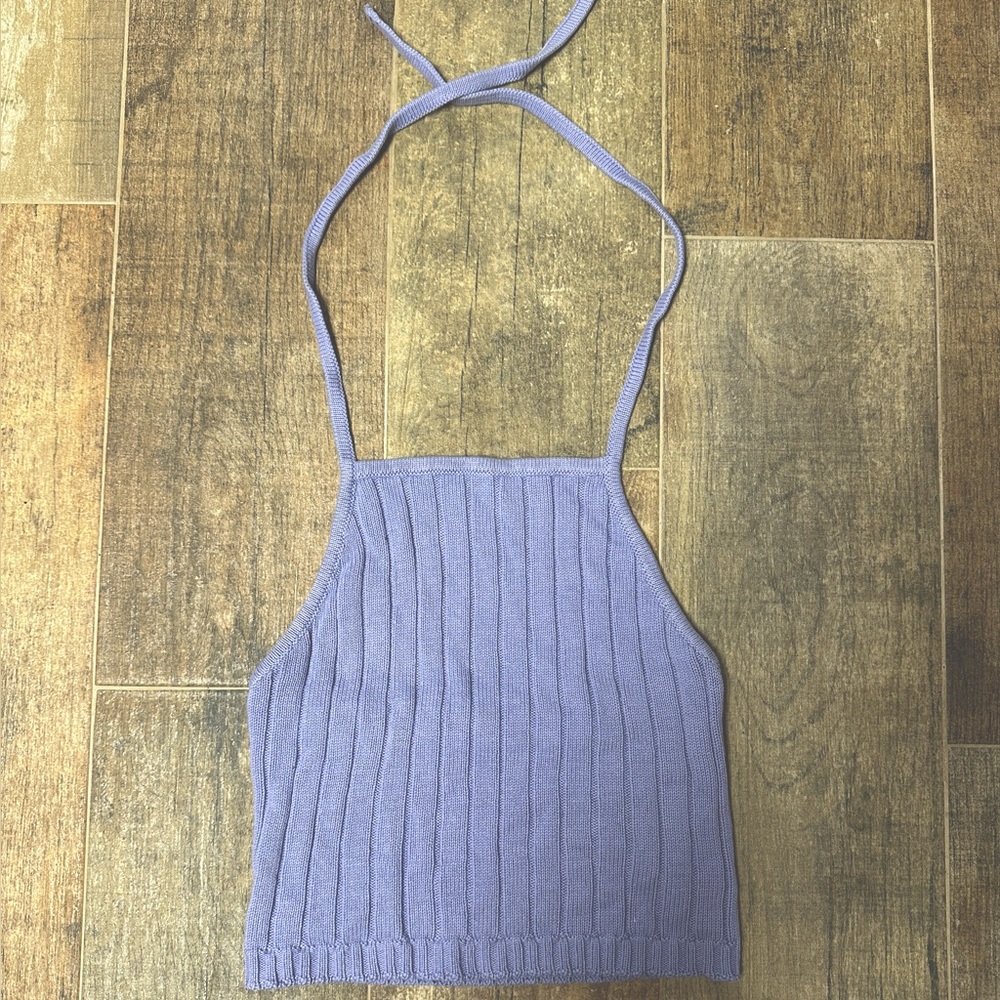 Brandy Melville lavender tie backless top